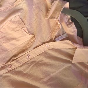 RVCA | Light Salmon Button Up Long Sleeve